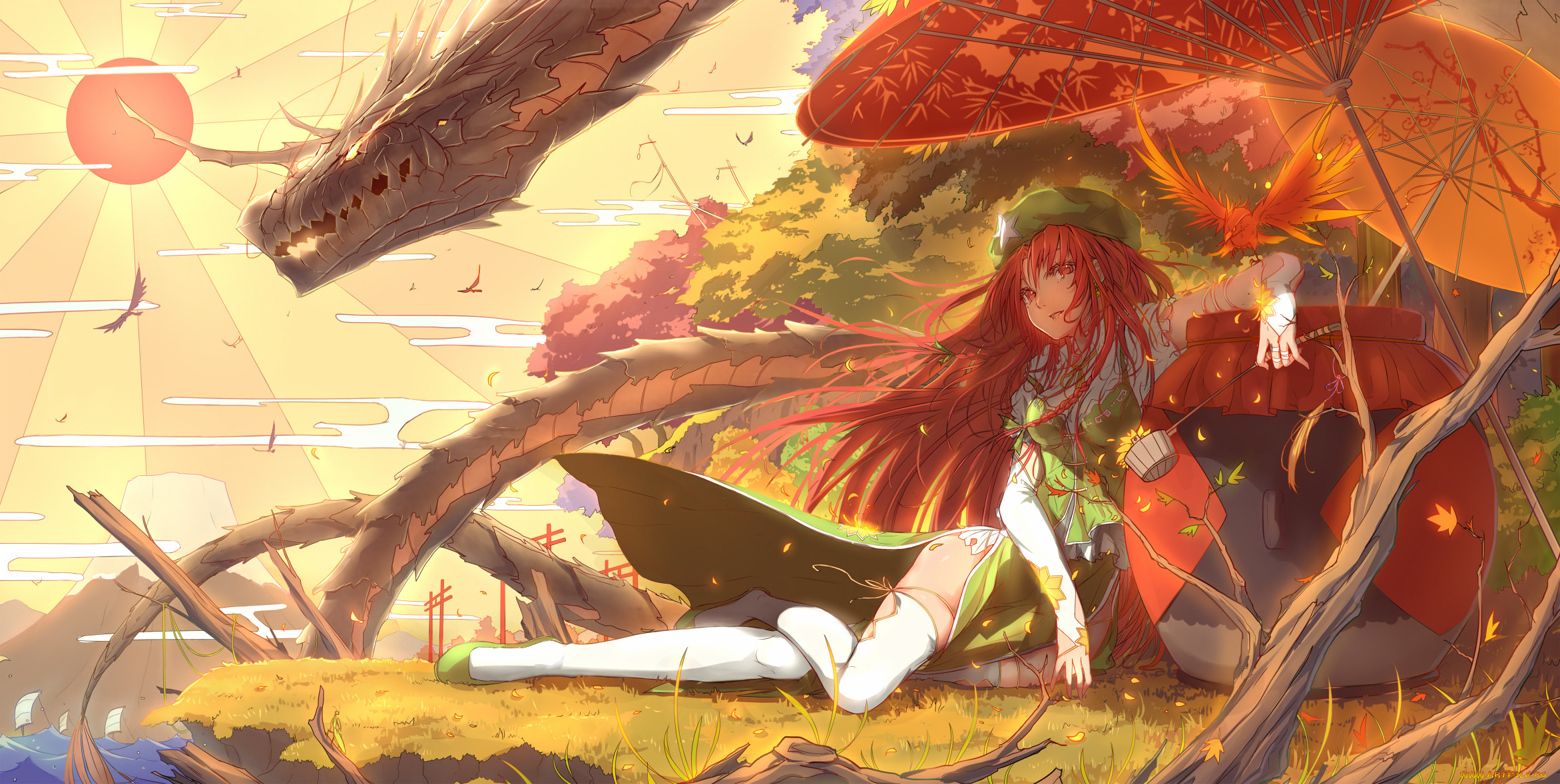 , touhou, , , hong, meiling, , 